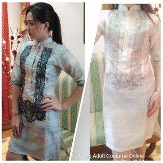 MODERN FILIPINIANA LADY CHINESE BARONG DRESS