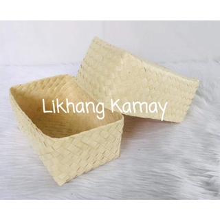 Likhang Kamay Native Buri Tampipi Box W4" xL7" x H3"