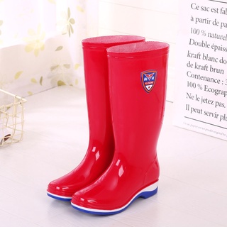 ✜Korean version of rain boots, women s high-tube rain boots, spring and autumn long-tube mid-tube bo