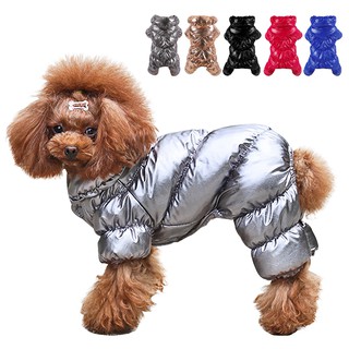Dog Clothes Thicken Winter Warm Fleece Puppy Pet Coat Jacket For Small Dogs Waterproof Dog Jumpsuit