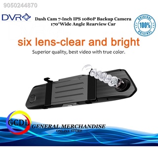7'' Touch Screen Dual Lens Car Dash Cam