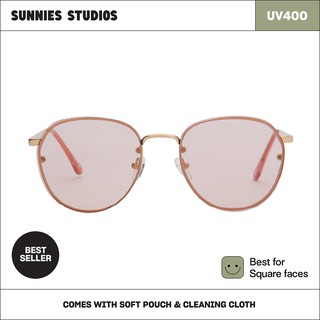 Sunnies Studios Zuma in Tawny (Round Fashion Sunglasses for Men and Women)