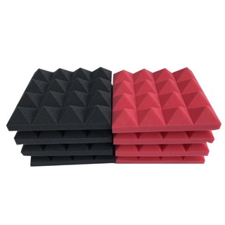 [Available!!!]LP❀6Pcs 25x25x5cm Pyramid Studio Acoustic Panel Tile Soundproof Foam Cushion Pad-Sound-absorbing sponge (3)