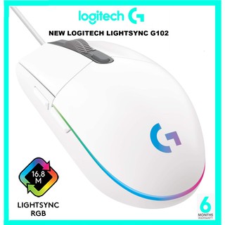 Logitech G102 lightsync RGB Gaming Mouse - White