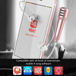 Portable 3.5mm Stereo Mic KTV Karaoke Mini Microphone Mobile Phone Universal Desktop Small Size Mic (4)