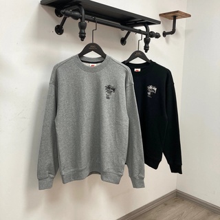 Stu x NK Joint Cooperation Sweater40Anniversary Limited Sweater Chest logo Embroidery Design Round Neck Terry Cloth Long Sleeve Extra Large Shirt
