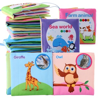 Cloth Baby Book Intelligence Development Educational Toy Soft Cloth Learning Cognize Books For 0-12