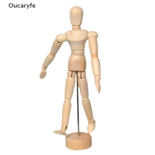Oucaryfe 5.5" Drawing Model Wooden Human Male Manikin Blockhead Jointed Mannequin Puppet PH
