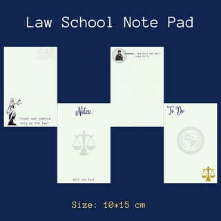 Law School Kdrama Note Pad
