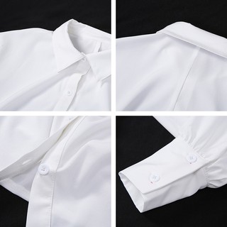 Kendall Jenner Inspired Shirt Dress Drawstring White Silk Long Sleeves Casual Outwear (6)