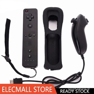 newWireless Remote Controller + Nunchuck with Silicone Case Accessories for Nintendo Wii Game Consol