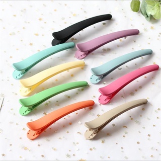 【spot goods】✤❐Candy color acrylic frosted alloy tooth duckbill hairpin A256