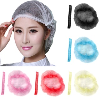 【Ready Stock】◙∈♘Disposable Hair Cap Head Cover Mob Hat Net Non-Woven Anti Dust Hats Hotel Salon Supp
