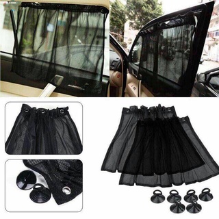 INTERIOR ACCESSORIESCAR WINDOW✣❁car window☞2pcs AutoCar Curtain Side Window Car Sun Shade Black Cu