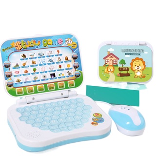 ✤Children s learning point reading machine early education machine folding small computer notebook early education music