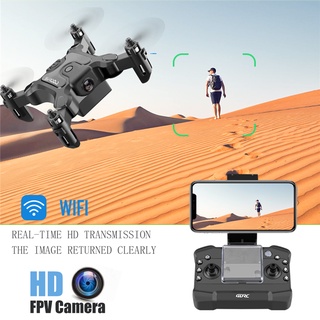 ✣ↂMini Drone With 1080p HD Camera Hight Hold Mode RC Quadcopter RTF WiFi FPV Foldable Helicopter Kid