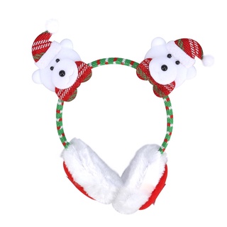 Christmas Headband Fluffy Earmuffs Winter Ear Warmers