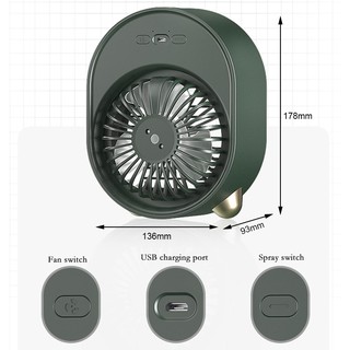 Air Cooler Mini Air Conditioner Fan Inverter Portable Desktop USB Humidifier Air Cooler Conditioner (6)