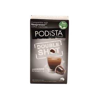 Podista "Double Shot" Intensity 16 With Guarana Extract Nespresso Compatible Coffee Capsule 10 pcs