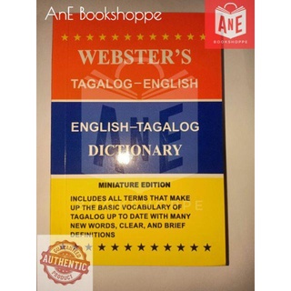 Adult's Books❅❅∋AUTHENTIC Webster's Tagalog-English Dictionary Miniature Edition