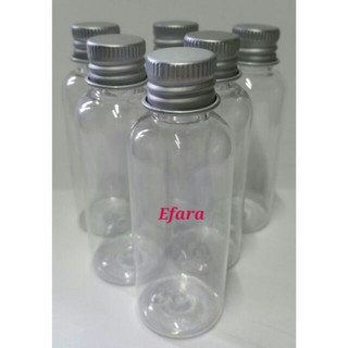 【Ready Stock】❉Pet bottle silver cap 50ml