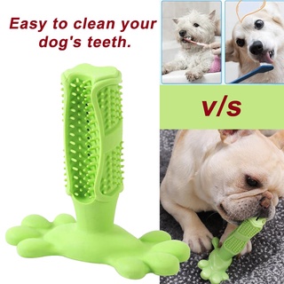 Dog Toothbrush Clean Stick Teeth Chew Toy Silicone Pet Brushing Dental Care