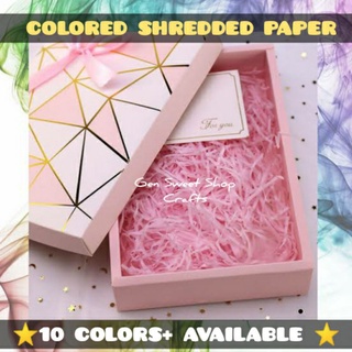 Gift & Wrapping■☏﹍COD Shredded paper filler COLORFUL vintage diy souvenir craft art gift wrapping bo