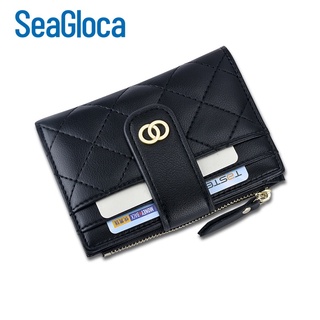 Seagloca Luxury Women Short Wallet Lady Purse with Card Holder No. 353