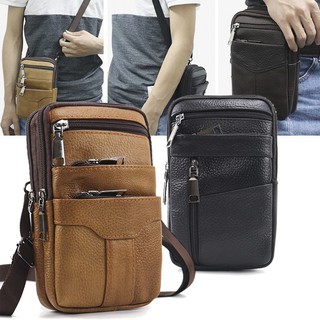 ❆✷⊙New waist bag belt sling fanny pack wallet for men messenger mini fashion body real leaather sh