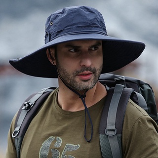 Sunshade Fisherman Hat Men Sun Protection UV Protection Big Brimmed Hat for Outdoor Fishing Waterpro