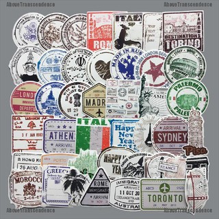 ABOVE 60pcs/lot Retro traveling boarding pass air tickets creative suitcase stickers [BB&OS&TOY] (1)