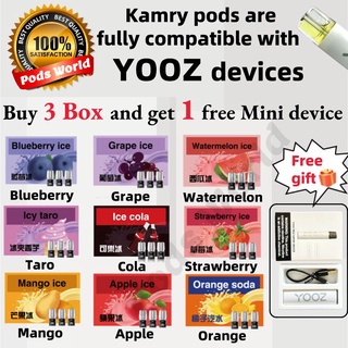 YOOZ Classic Compatible Pods - KAMRY Juice Vape Pods[𝐏𝐑𝐎𝐌𝐎 :Buy 3 boxes, Get 1 YOOZ Mini Device ]