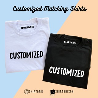 Customized Matching Shirts (2 Shirts) Couple Shirts