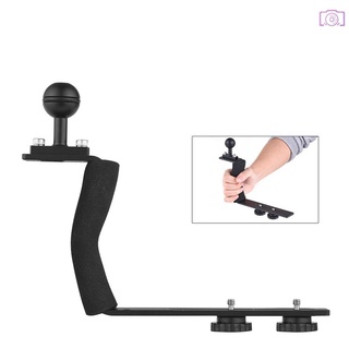 Oy*Aluminum Alloy Diving Handle Tray Bracket Single Handheld Hand Grip Video Stabilizer Portable Bal
