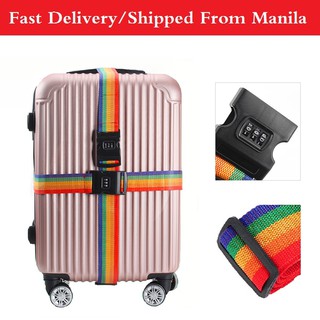 Rainbow Luggage Buckle Belt Lock Suitcase Strap Secure Lock (1)