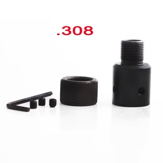 Ruger 10/22 threaded tube adapter Muzzle Brake Adapter 1/2-28 5/8-24 Tighten with 3 Black Set Screws (5)