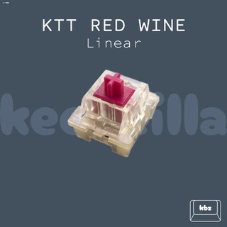 Keyboards❆✒KTT Red Wine Linear Switch Mechanical Keyboard Switch SMD LED 3 pin