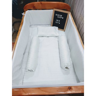 Baby Crib Comforter Mattress Set with Bumper 28x40 ORhB