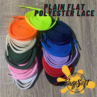 SELECTION 2 - PLAIN FLAT POLYESTER SHOELACE - SHOE LACE - BY EARTH IS SOFT - SNEAKER ACCESSORIES (1)