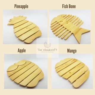 Wooden Placemat (Coaster) Fruit Shapes