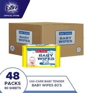Baby Tender Baby Wipes 80's Pack of 48