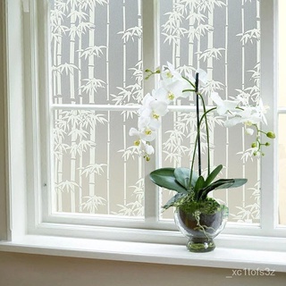 45x500cm Opaque Bamboo shape Frosted Window Films Vinyl Static Cling Self adhesive Privacy Glass Sti