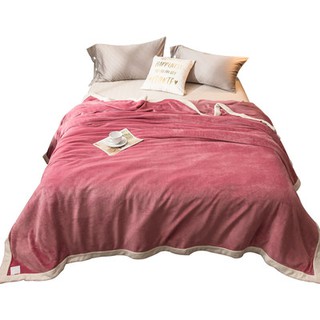 Milk velvet blanket quilt towel bed blanket sheet thickened warm coral velvet single dormitory nap b