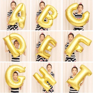 32inch GOLD Letter & Number Foil Balloons Party balloon Happy birthday balloons party decor