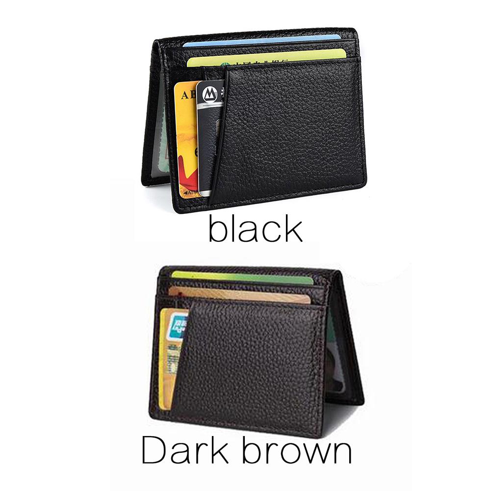 Foldable Soft Mini Credit Card Holder PU Leather Men Wallet (3)