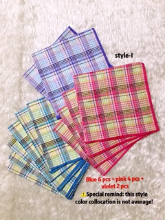Handkerchief cotton tela cannon panyo assorted and plain (6)