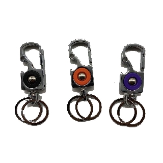 New Metal Boutique Car Double Ring Waist Keychain