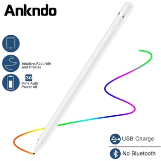【Stock】 Ankndo Universal Active Stylus Touch Screen Pen Drawing Tablet Phone Mobile Smart Capacitive