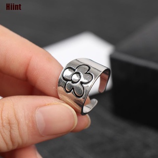 [Hiint] Korean Style Flower Ring Punk Vintage Plum Blossom Ring Daisy Ring Couple Ring dto