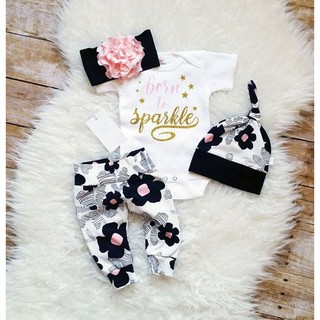 4x Newborn Infant Baby Boy Girl Outfits Clothes Set (1)